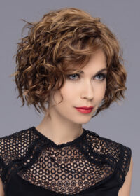 The Turn by Ellen Wille is fashionable very flattering mid-length bob with exciting curls & a perfect fringe.