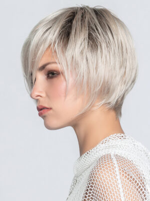 Java | A sophisticated, chin-length bob wig with a perfect cut nape.
