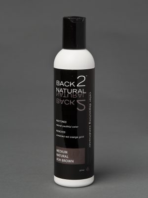 Back2Natural Medium Natural Ash Brown Conditioner | Human Hair Wig Hairpiece Color Restoration 
