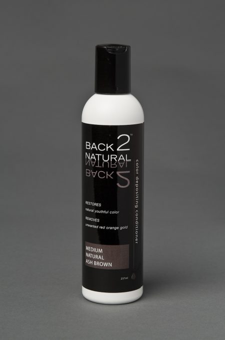 Back2Natural Medium Natural Ash Brown Conditioner | Human Hair Wig Hairpiece Color Restoration 