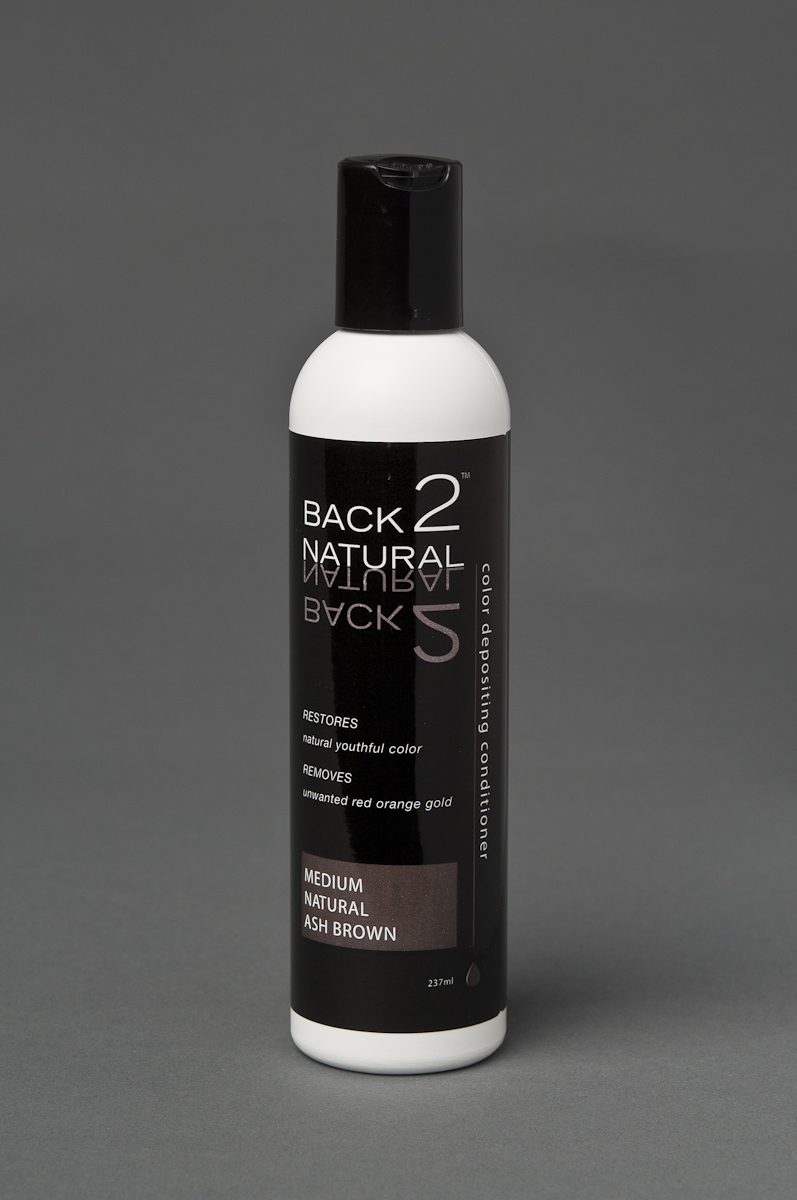 Back2Natural Medium Natural Ash Brown Conditioner | Human Hair Wig Hairpiece Color Restoration Back2Natural Medium Natural Ash Brown Conditioner | Human Hair Wig Hairpiece Color Restoration