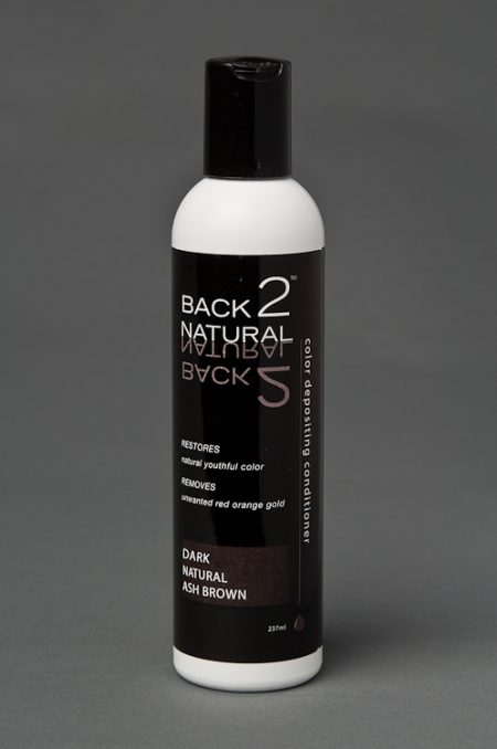 Back2Natural Dark Natural Ash Brown Conditioner | Human Hair Wig Hairpiece Color Restoration 