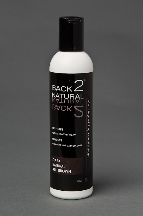 Back2Natural Dark Natural Ash Brown Conditioner | Human Hair Wig Hairpiece Color Restoration