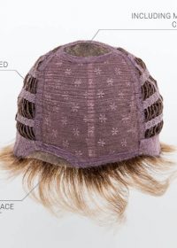 Mono Crown Wefted  Cap with Mini Lace Front