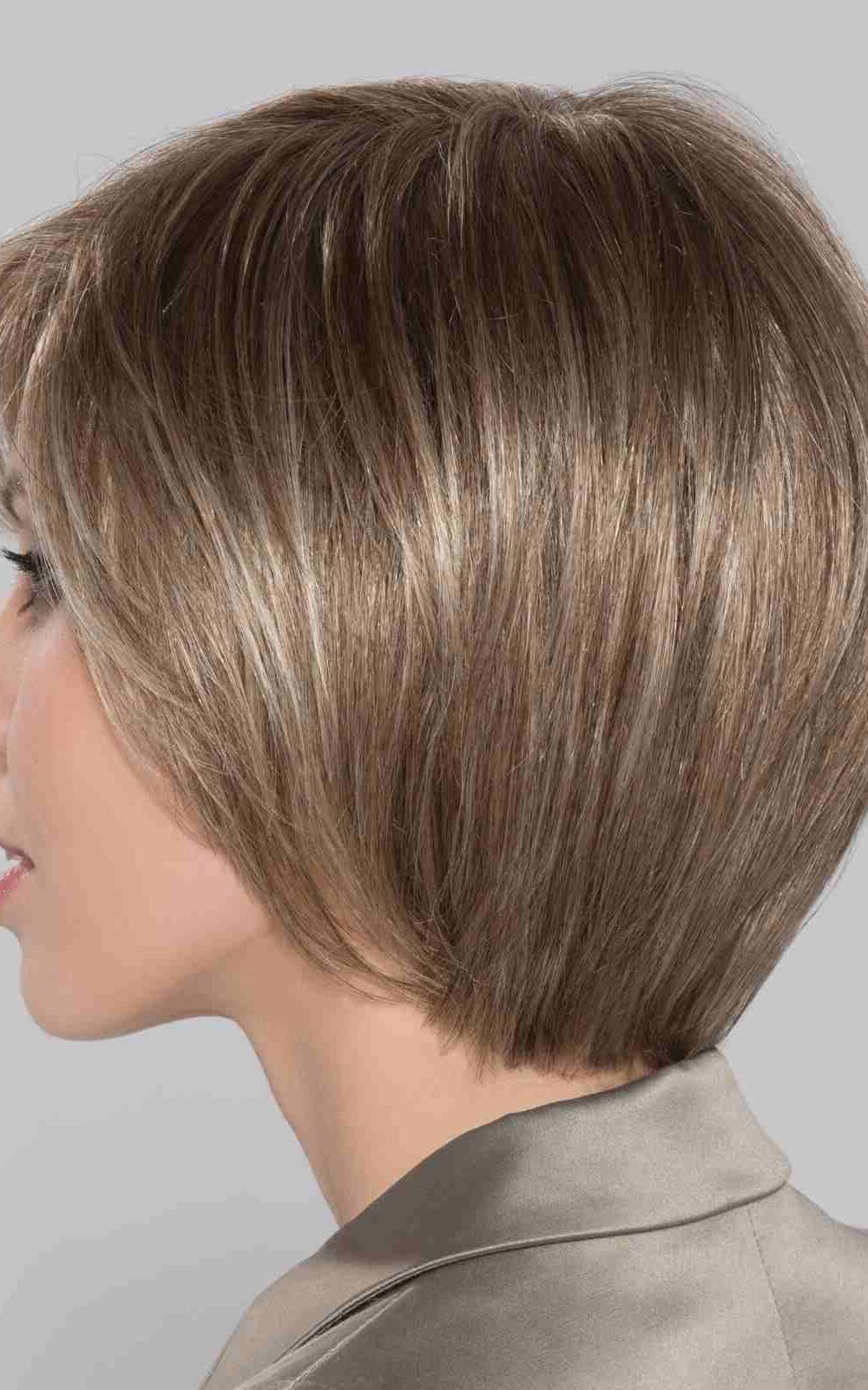 Shine Comfort Wig by Ellen Wille is a shorter length bob.  With a 100% hand-tied cap and a fine elastic tulle crown