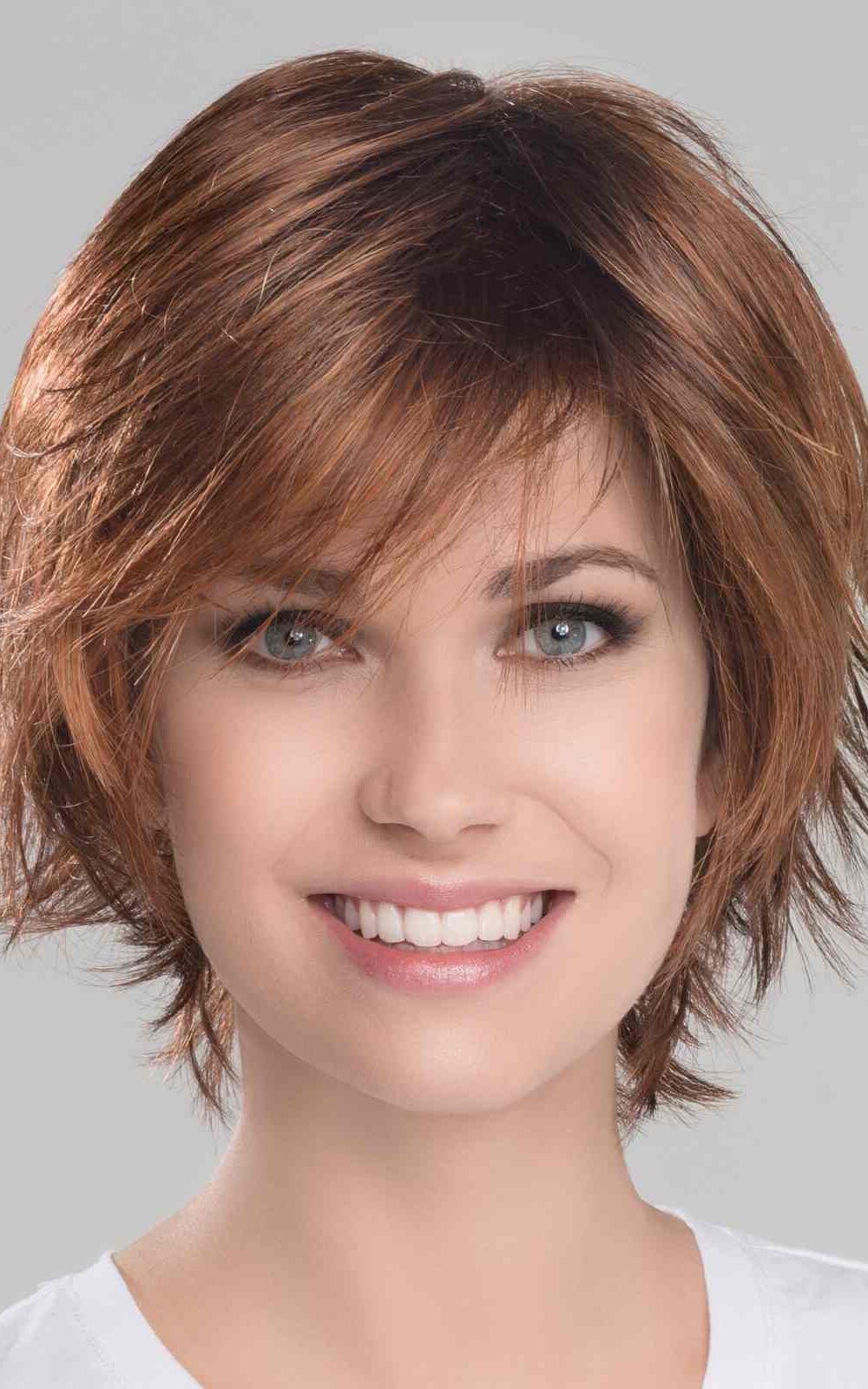 Clever by Wig ELLEN WILLE in Hazelnut Rooted | Medium Brown base with Medium Reddish Brown and Copper Red highlights and Dark Roots | Elly-K.com.au