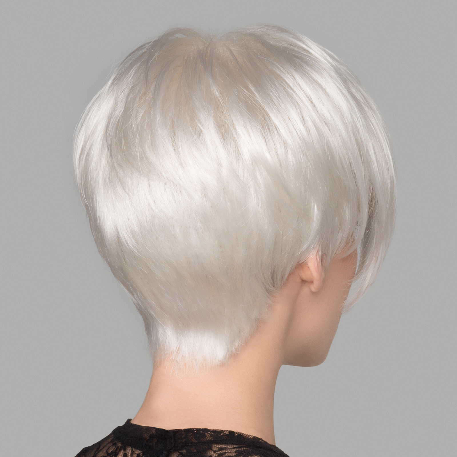 Soft, tapered neckline