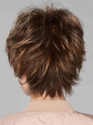 Click Wig by Ellen Wille | Tapered neckline layers blend the choppy crown length | Black | Elly-K.com.au