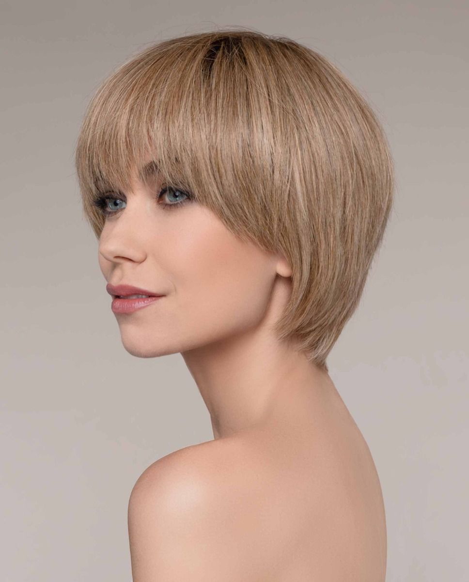 FLAVOUR by ELLEN WILLE in SAND-ROOTED | Light Brown, Medium Honey Blonde, and Light Golden Blonde blend with Dark Brown Roots
