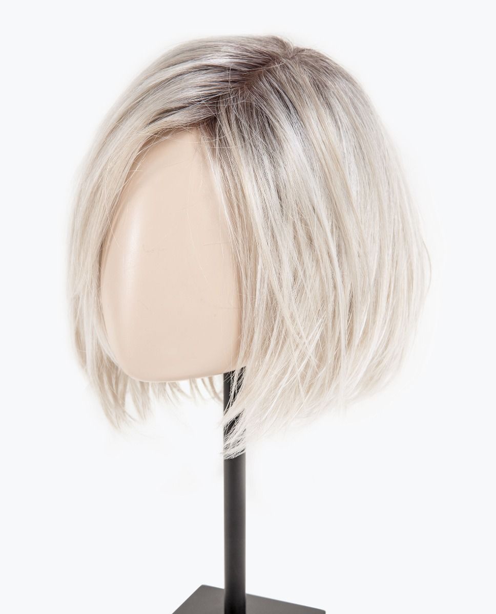 Fizz Topper by Ellen Wille | Light Champagne Rooted | While not a full wig, this 100% hand-tied hair topper, is made of premium synthetic hair and allows styling options and versatility.