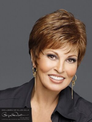 Lima HI by Raquel Welch | short wig with gently waved layers on top that blend to smooth sides and back. It's a soft and light to wear