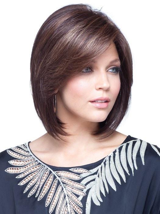 MAY by Noriko in JAVA FROST | Dark Brown Base with Gold Blonde and Light Auburn Highlights