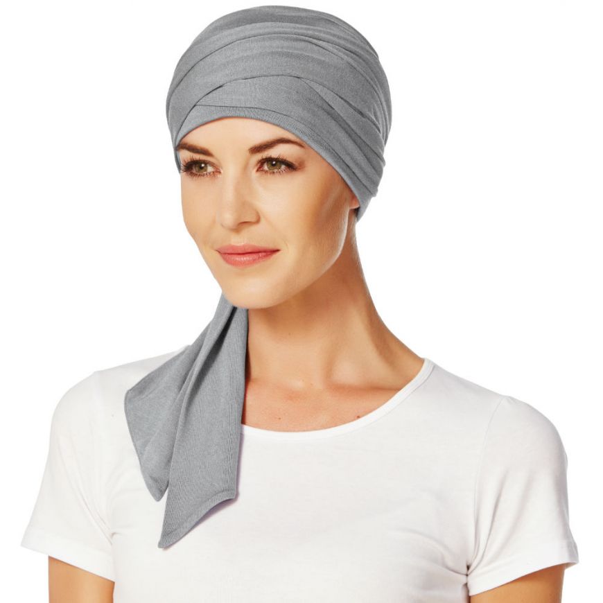 MANTRA SCARF – Long Grey Melange 1011-0169 | Christine Headwear