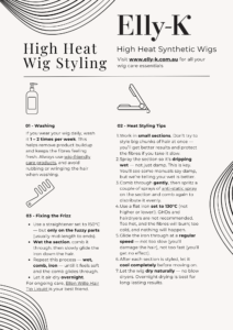 Elly-K - High Heat Synthetic Wig Styling
