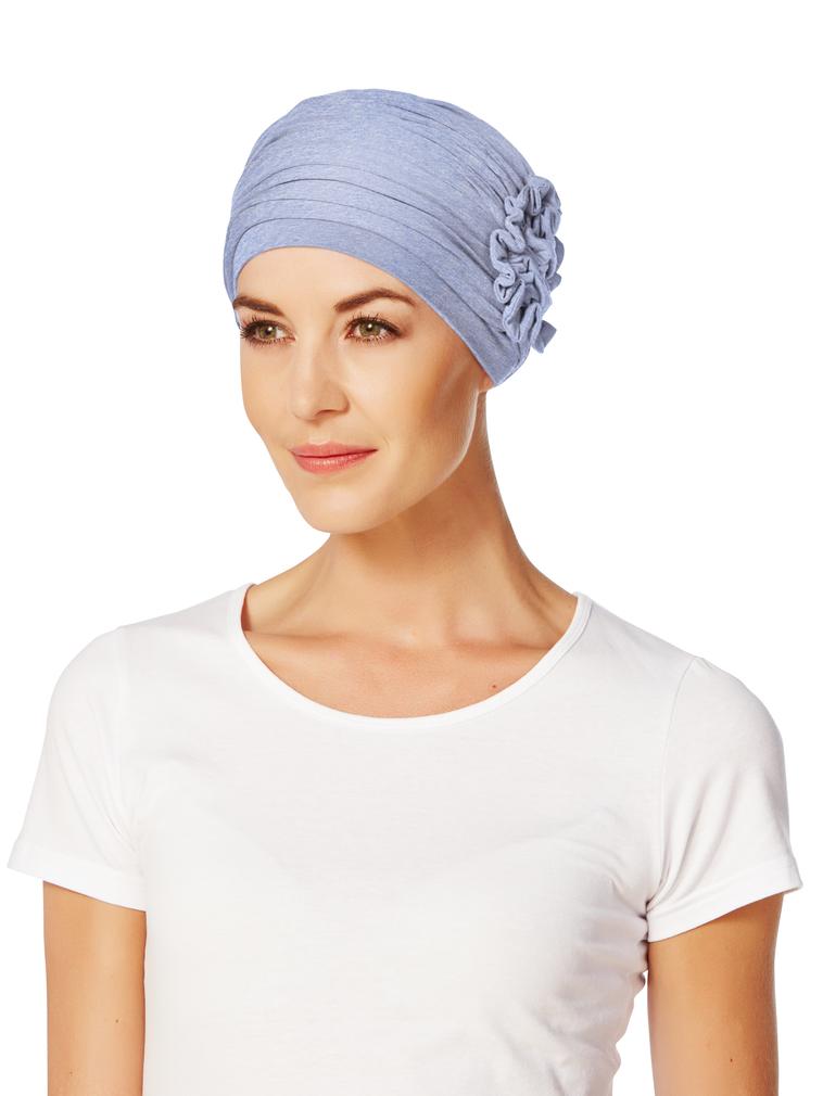 HocLotus Turban | Light Blue Melange | 1003-0469
