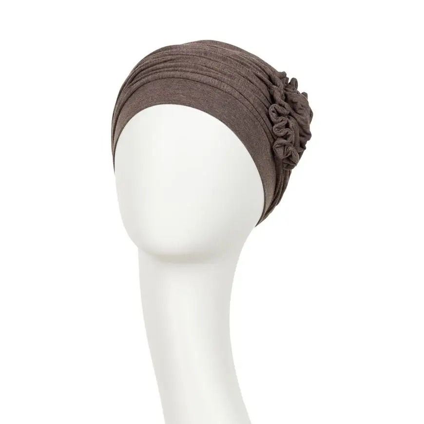 HocLotus Turban | Warm Brown Melange | 1003-0084