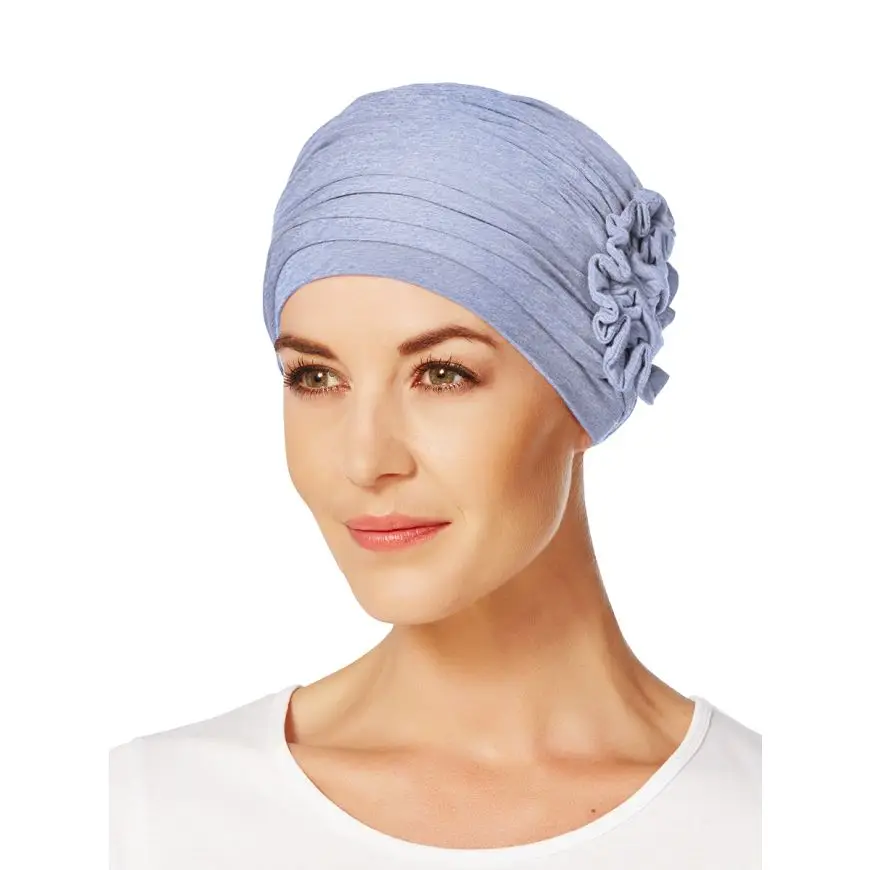 Lotus Turban | Light Blue Melange | 1003-0469