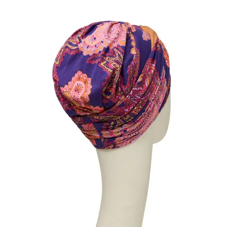 Shakti Turban | Printed Paisley Swirls | 1418-0794