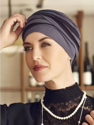 Shanti Turban Blue-Black 1461-0394