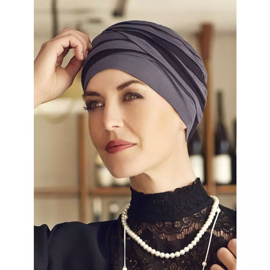 Shanti Turban Blue-Black 1461-0394