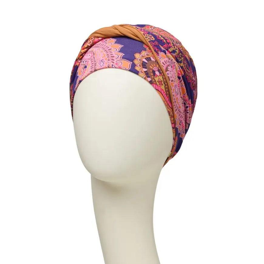 Shakti Turban | Printed Paisley Swirls | 1418-0794