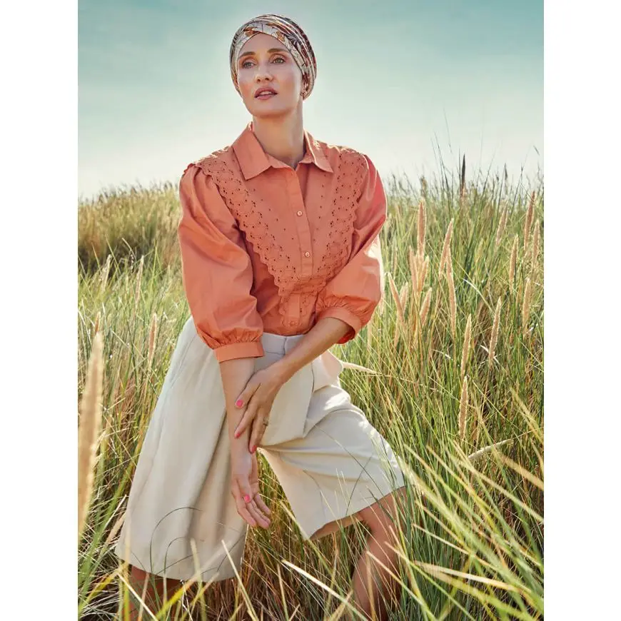 HocShakti Turban | Beige Leafs | 1417-0754