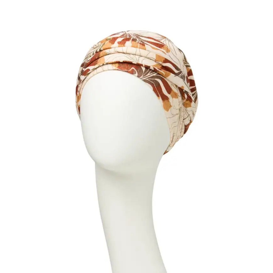 HocShakti Turban | Beige Leafs | 1417-0754