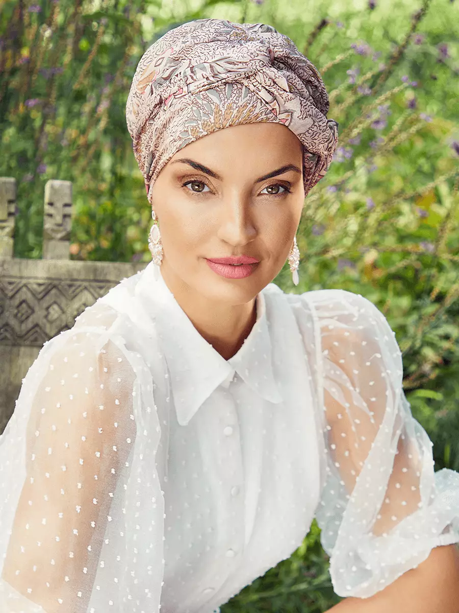 HocAmber · Boho Turban Set | Pastel Rose Bouquet | 3040-0870 HocAmber · Boho Turban Set | Pastel Rose Bouquet | 3040-0870