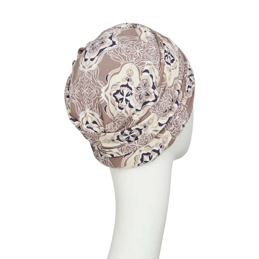 HocLotus Turban | Beige Ornaments | 1008-0815 HocLotus Turban | Beige Ornaments | 1008-0815
