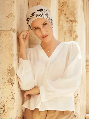 HocShakti Turban | Perfectly Pale w/Leaf | 1520-0849