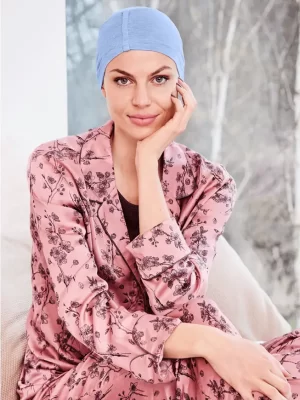 HocChandra Night Cap | Light Blue Melange | 1189-0469